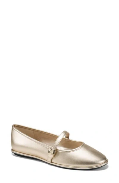 Karl Lagerfeld Paris Vivendel Mary Jane Flat In Gold