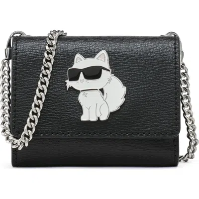 Karl Lagerfeld Paris Wallet On A Chain In Black