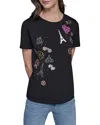 Karl Lagerfeld Paris Whimsy Tee In Black