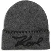 Karl Lagerfeld Paris Whipstitch Karl Beanie In Gray