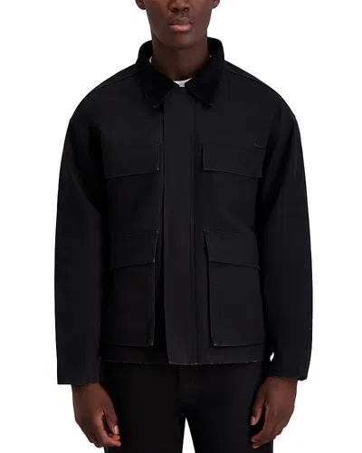 Karl Lagerfeld Paris White Label Four Pocket Jacket In Black