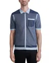 Karl Lagerfeld Paris White Label Karl Lagerfeld Paris Polo Sweater In Blue Multi