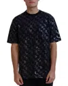 Karl Lagerfeld Paris White Label Luxe Cotton Graphic Tee In Black