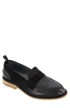 Karl Lagerfeld Paris White Label Penny Loafer In Black