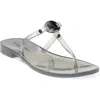 Karl Lagerfeld Wylda Clear Sandal In Smoke