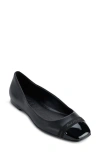 Karl Lagerfeld Paris Zayne Cap Toe Ballet Flat In Black