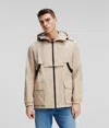 Karl Lagerfeld Parka With Detachable Hood In Brown
