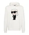Karl Lagerfeld Patch Hoodie In White