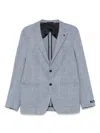 Karl Lagerfeld Patterned Blazer In Blue