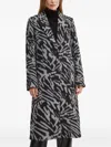 Karl Lagerfeld Patterned Coat In Gray