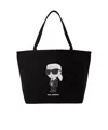 Karl Lagerfeld Patterned Shoulder Bag In Black