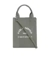 Karl Lagerfeld Patterned Shoulder Bag In Gray