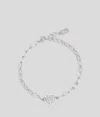 Karl Lagerfeld Pavé Charm Bracelet
