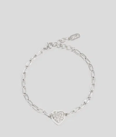 Karl Lagerfeld Pavé Charm Bracelet