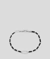 Karl Lagerfeld Pavé Heart Charm Bracelet