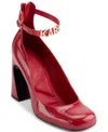 Karl Lagerfeld Paris Pavla Ankle Strap Pump In Classic Red