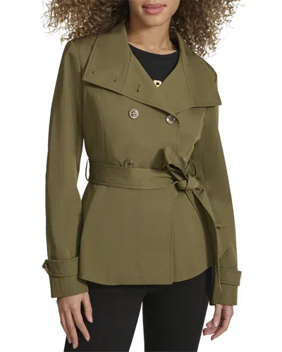 Karl Lagerfeld Peplum Trench Coat