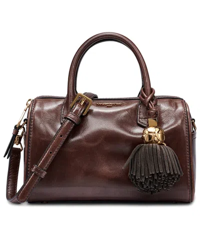 Karl Lagerfeld Perette Barrel Small Crossbody Handbag In Brown