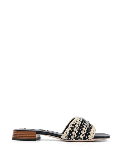 Karl Lagerfeld Logo Sandals In Multi