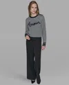 Karl Lagerfeld Petite Amour Long Sleeves Sweater In Multi