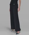 Karl Lagerfeld Petite Ankle Pants In Black