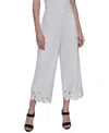 Karl Lagerfeld Petite Mid-rise Cutout-flower Pants