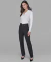 Karl Lagerfeld Petite Rhinestone Denim Jeans In Black