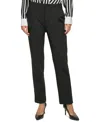 Karl Lagerfeld Petite Straight-leg Suiting Pants, First@macy's In Black