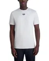 Karl Lagerfeld Pima Cotton Stretch Embroidered Logo Tee In White