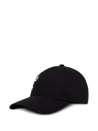 Karl Lagerfeld Pin-embellished Baseball Cap In Purple