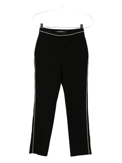 Karl Lagerfeld Piping Pants In Black