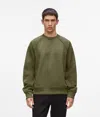 Karl Lagerfeld Pique Sweatshirt In Green