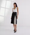 Karl Lagerfeld Pleat Detail Skirt In Multi