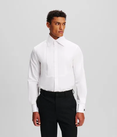 Karl Lagerfeld Pleated Bib Shirt