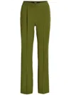 Karl Lagerfeld Pleated-edge Tailored Trousers In Green