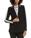 Karl Lagerfeld Pleated Jacket In Black