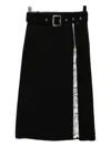 Karl Lagerfeld Pleated Panel Skirt In Black