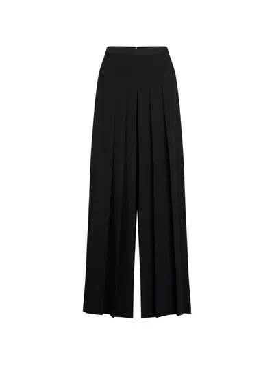 Karl Lagerfeld Pleated Pants In Schwarz