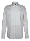 Karl Lagerfeld Pleated Shirt In White