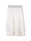 Karl Lagerfeld Pleated Skirt In Neutrals