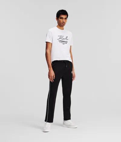 Karl Lagerfeld Pleated Sweatpants In Black
