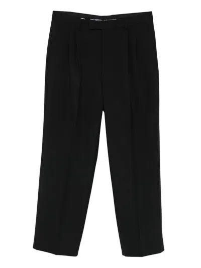 Karl Lagerfeld Pleated Tailored Trousers In Black