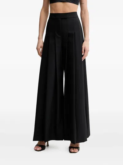 Karl Lagerfeld Pleated Trousers In Black