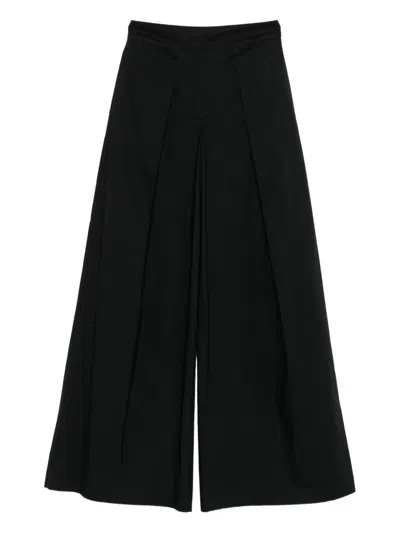 Karl Lagerfeld Pleated Trousers In Black