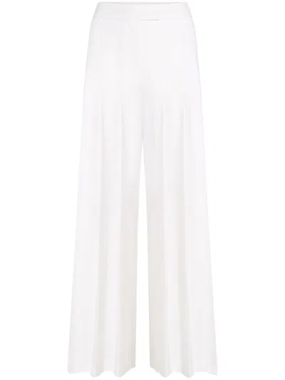 Karl Lagerfeld Pleated Trousers In White