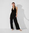 Karl Lagerfeld Plissé Beach Pants In Black