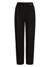Karl Lagerfeld Plissé Beach Trousers In Black