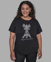 Karl Lagerfeld Plus Size Crystal T-shirt In Black