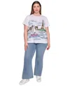 Karl Lagerfeld Petite Sailing Choupette Crewneck Tee In White