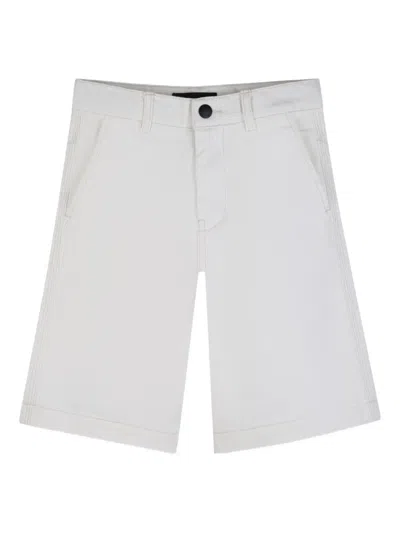 Karl Lagerfeld Kids' Pocket-detail Bermuda Shorts In White